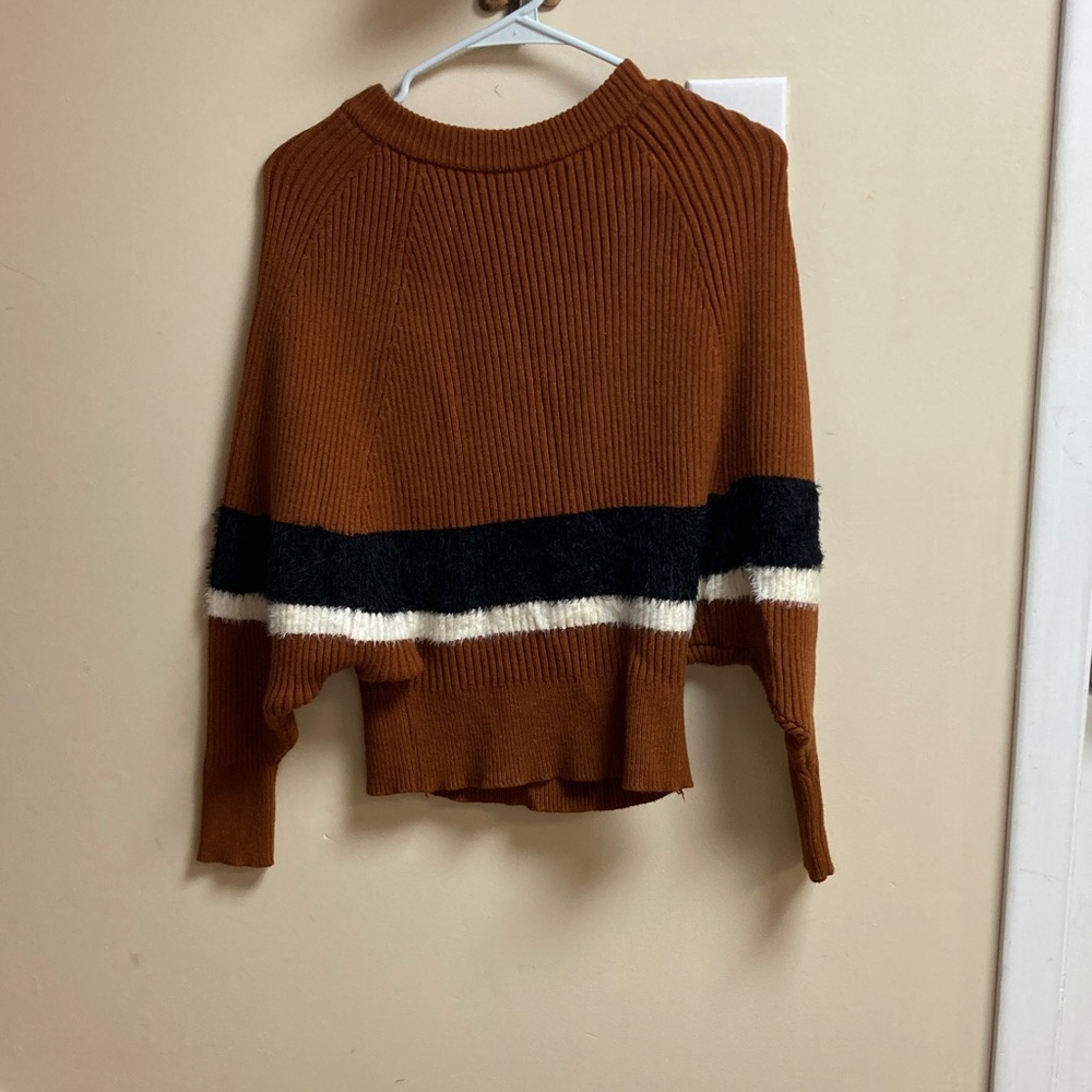 Brown and Black Women's Sweater
